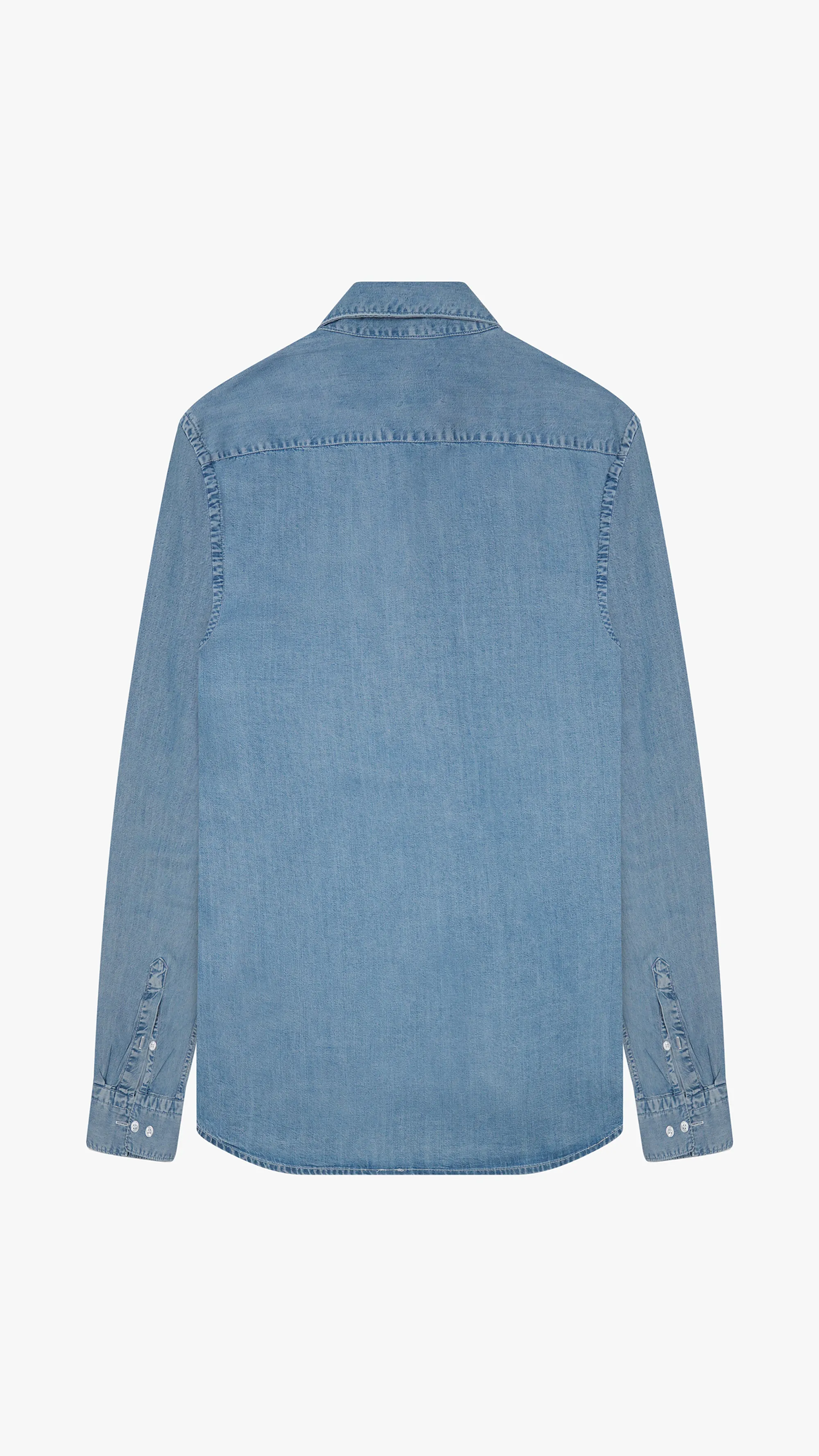 Long Sleeve Tencel Jeans Shirt